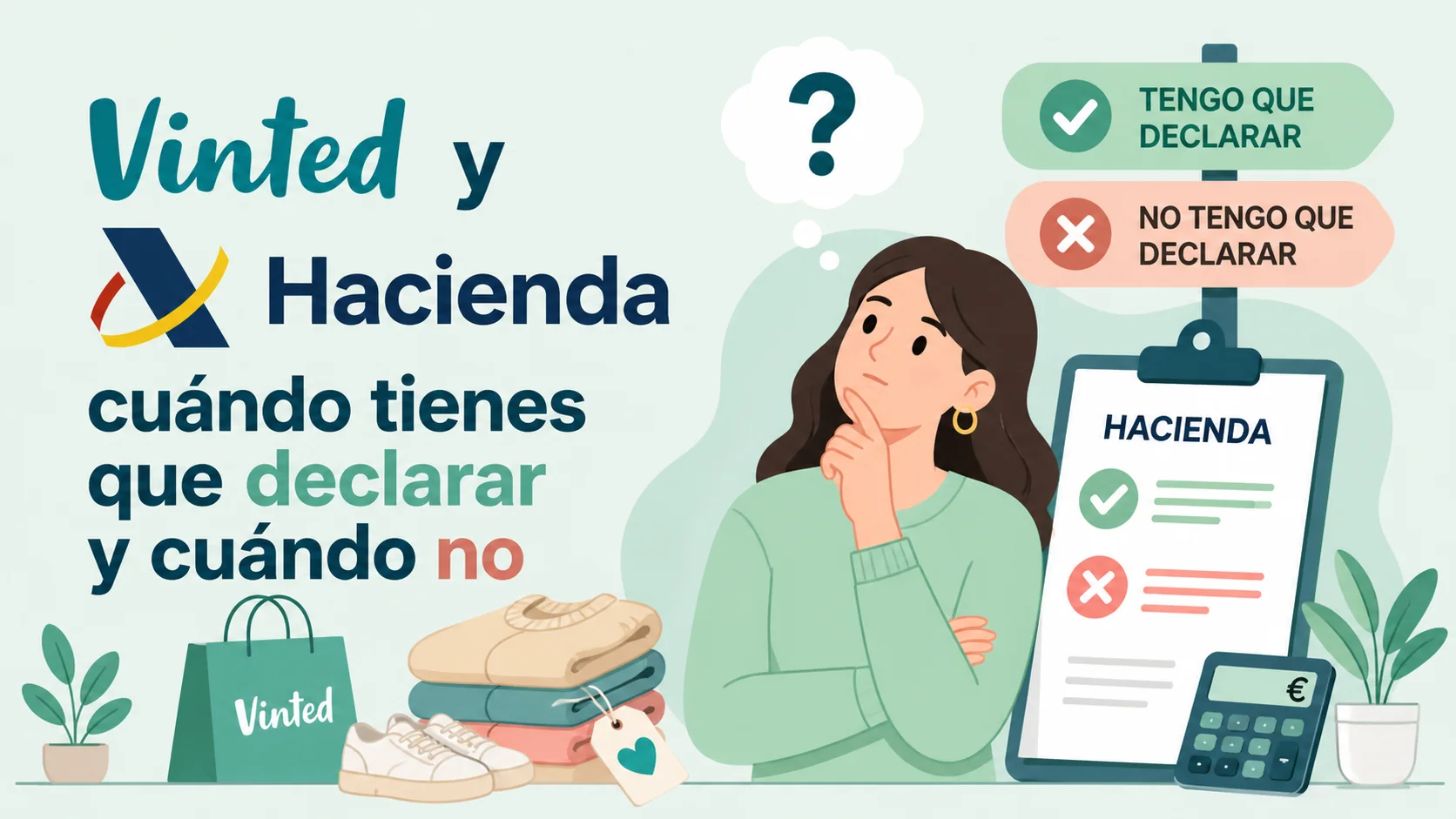 Vinted y Hacienda 2026: cuándo tienes que declarar (y cuándo no)